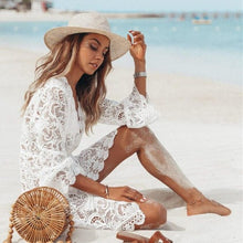 Carregar imagem para a galeria, robe longue été plage légère coton polyester fleur