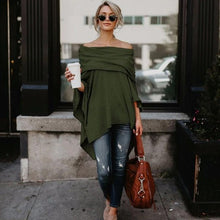Charger l'image dans la galerie, pull sweater poncho automne hiver beige ecru chaud coton polyester chic tendance fashion
