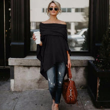 Charger l'image dans la galerie, pull sweater poncho automne hiver beige ecru chaud coton polyester chic tendance fashion