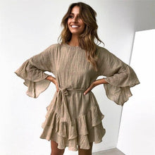 Charger l'image dans la galerie, robe longue courte robe de cocktail robe de soiréeété plage légère coton polyester