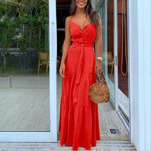 Charger l'image dans la galerie, robe longue courte robe de cocktail robe de soiréeété plage légère coton polyester