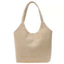 Charger l'image dans la galerie, sac en rotin tendance marron beige sac de plage be cover