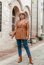 Charger l'image dans la galerie, veste cuir grande taille cardigan automne hiver chaud coton polyester chic tendance fashion be cover