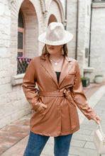 Charger l'image dans la galerie, veste cuir grande taille cardigan automne hiver chaud coton polyester chic tendance fashion be cover