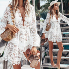 Upload image to gallery, robe longue été plage légère coton polyester fleur
