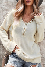 Charger l&#39;image dans la galerie, pull blanc sweater automne hiver chaud coton polyester chic tendance fashion be cover
