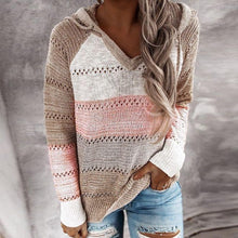 Charger l&#39;image dans la galerie, pull capuche sweater automne hiver chaud coton polyester chic tendance fashion.
