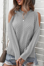 Charger l&#39;image dans la galerie, pull sweater bleu automne hiver chaud coton polyester chic tendance fashion
