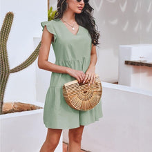 Carregar imagem para a galeria, robe longue courte robe de cocktail robe de soiréeété plage légère coton polyester 
