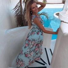 Upload image to gallery, robe longue été plage légère coton polyester fleur
