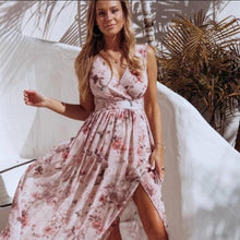 Upload image to gallery, robe longue été plage légère coton polyester fleur
