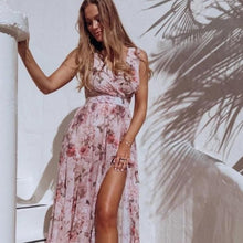 Upload image to gallery, robe longue été plage légère coton polyester fleur
